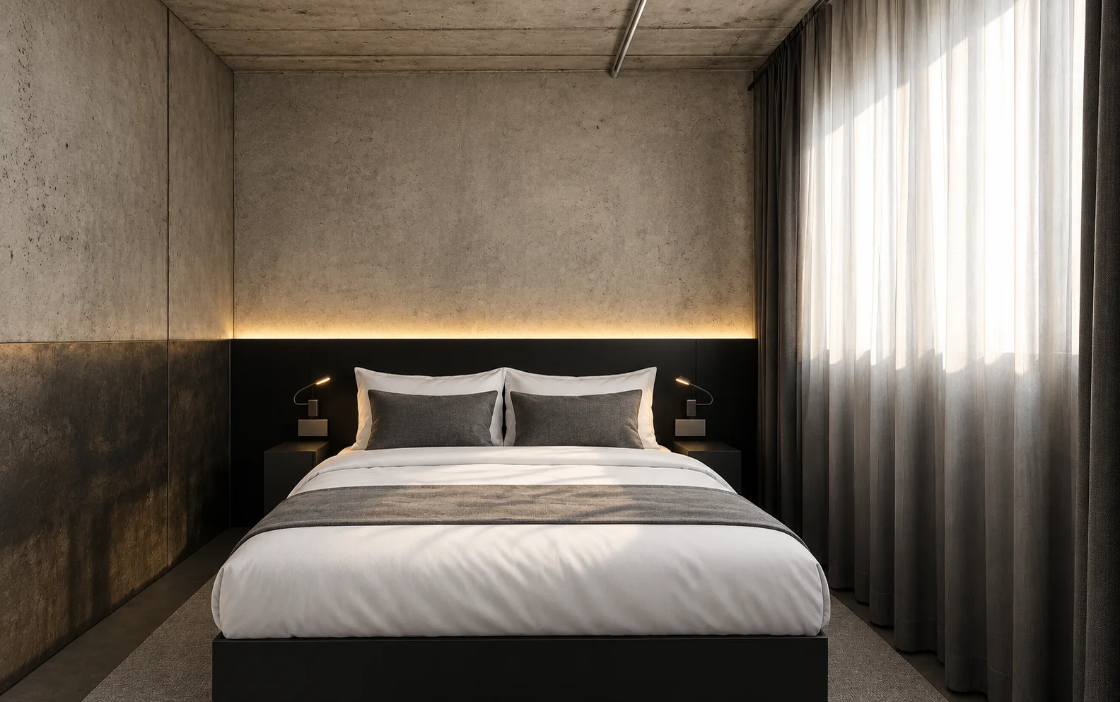 Concept rendering of a Ross Street Hotel guest room