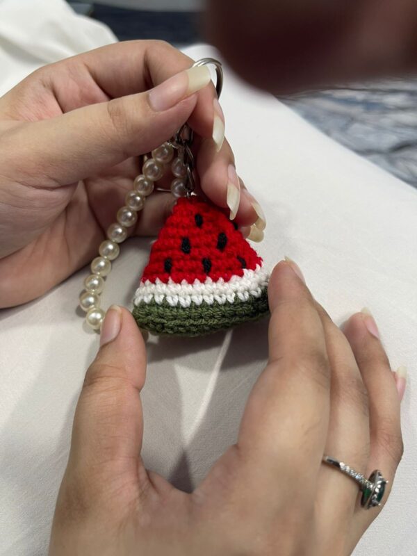 Handmade WaterMelon Crochet Keychain – Authentic & Unique Souvenir Gift