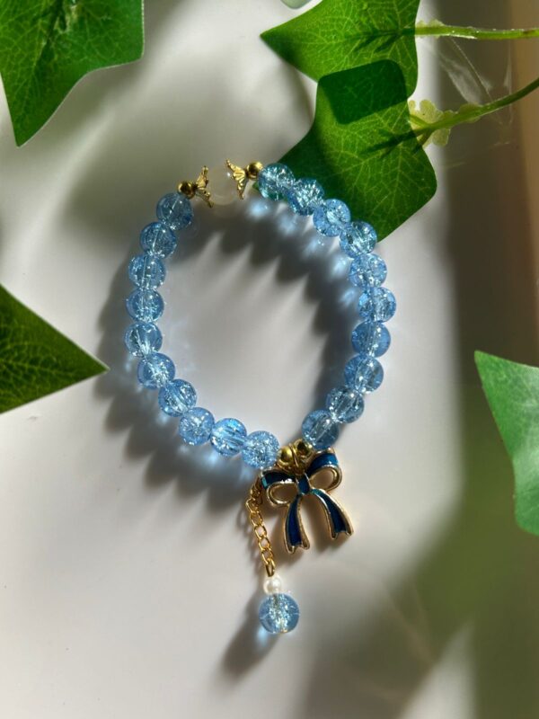 🎀💎 Bluebell Grace – Frosted Elegance Bracelet ❄️🩵