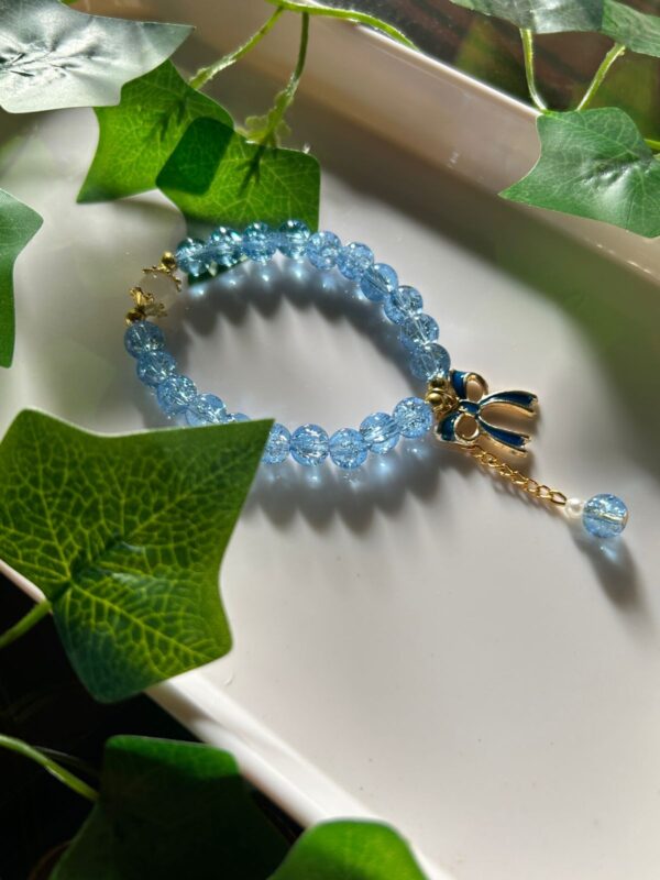 🎀💎 Bluebell Grace – Frosted Elegance Bracelet ❄️🩵