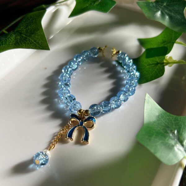 🎀💎 Bluebell Grace – Frosted Elegance Bracelet ❄️🩵