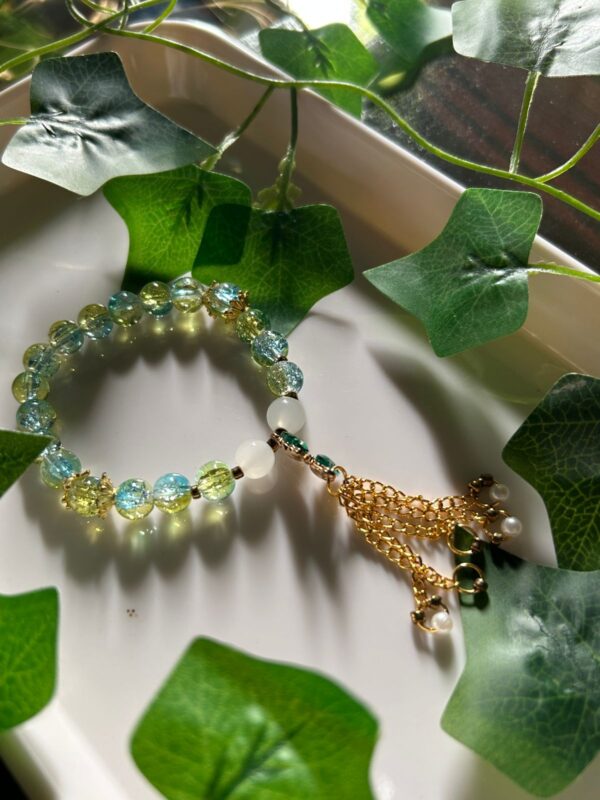 🌿 Ocean Dew – Handmade Serenity Bracelet 💧