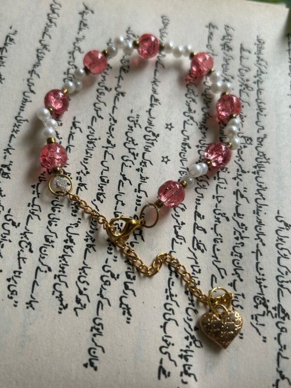 🌸 Petal Grace 🌺 — Handmade Pearl & Crystal Bracelet