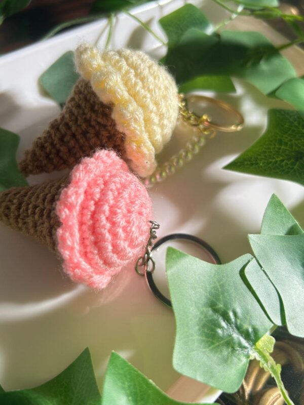 Sweet Scoop Crochet Ice Cream Keychains 🍦💖