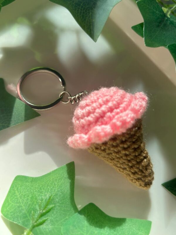 Sweet Scoop Crochet Ice Cream Keychains 🍦💖