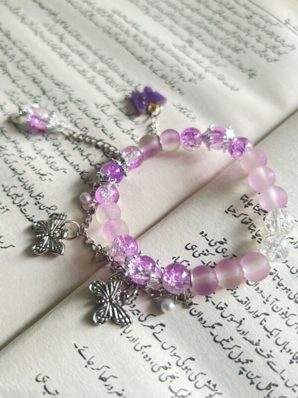 💜Shimmering Amethyst & Butterfly Bracelet ✨💜