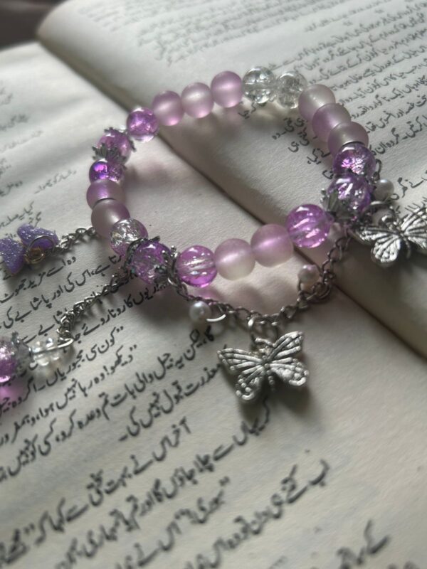 💜Shimmering Amethyst & Butterfly Bracelet ✨💜