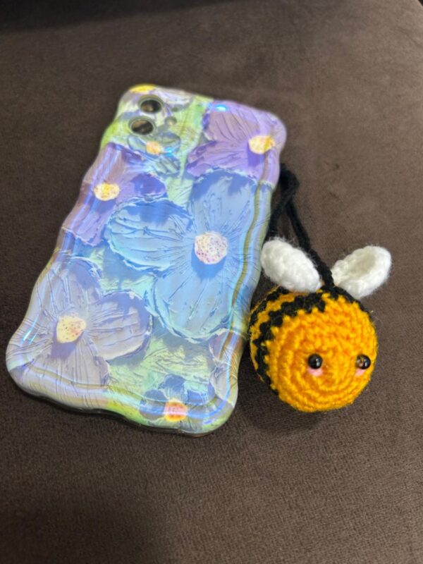🐝Bee Keychain and Mobile Charm - Crocheted Accessory