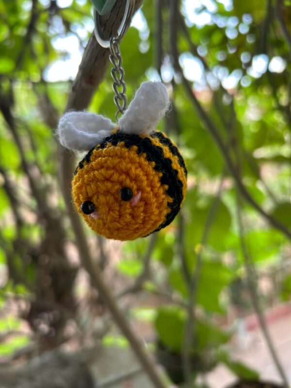🐝Bee Keychain and Mobile Charm - Crocheted Accessory