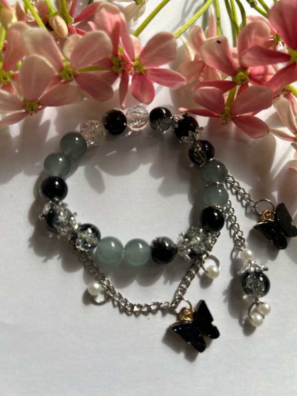 🖤 Mystic Pearl Garden Handmade Bracelet🌸