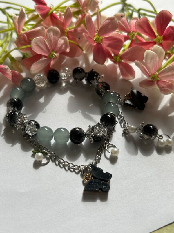 🖤 Mystic Pearl Garden Handmade Bracelet🌸