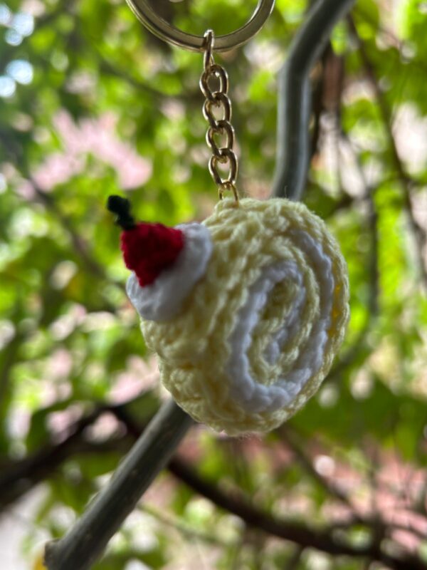 🍰 Sweet Swirl Crochet Keychains 🧁✨