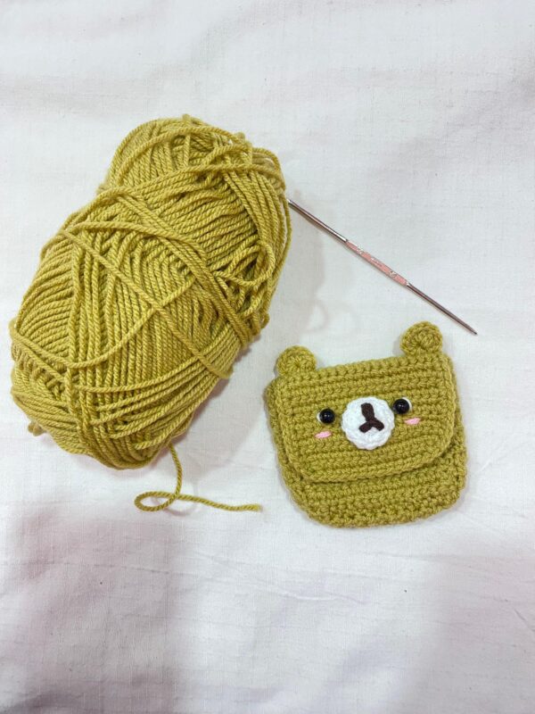 🐻Pocket Teddy – Handmade Crochet Wallet 👜🐻