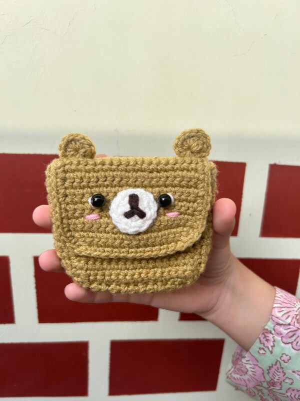 🐻Pocket Teddy – Handmade Crochet Wallet 👜🐻