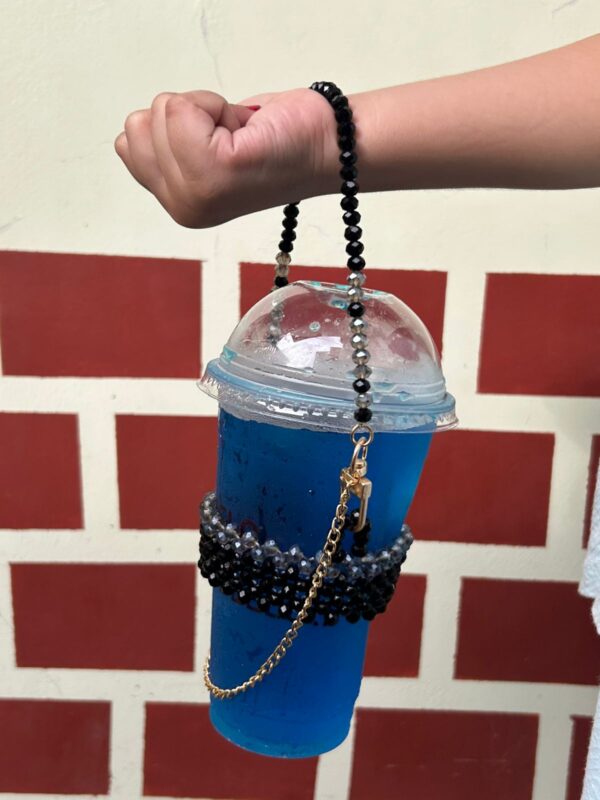 🧊✨ Handmade Beaded Drink Cup Holder Strap – Stylish & Reusable!