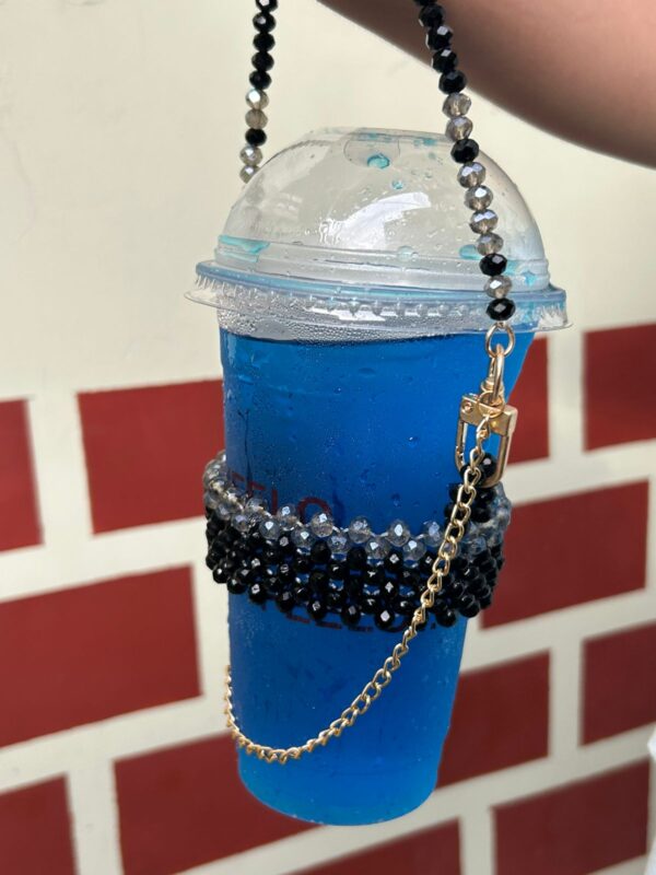 🧊✨ Handmade Beaded Drink Cup Holder Strap – Stylish & Reusable!