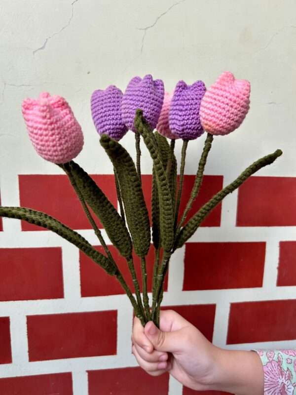 💗Everlasting Crochet Tulips 💐✨ - Handmade Flower Gift 750Rs EACH