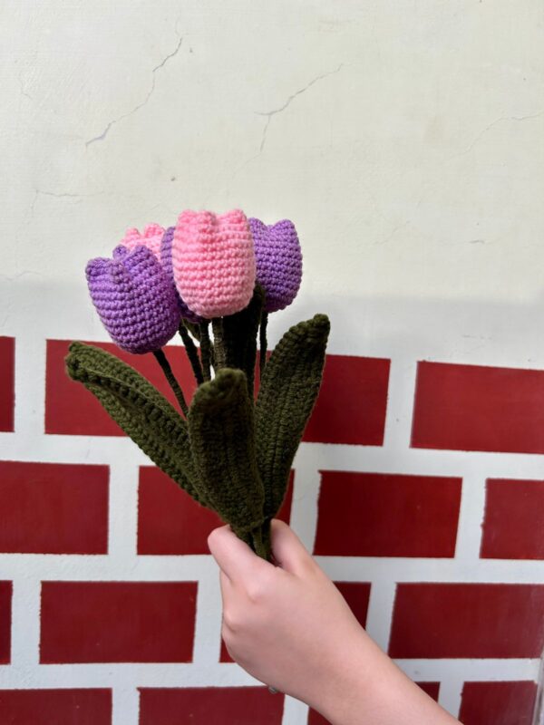 💗Everlasting Crochet Tulips 💐✨ - Handmade Flower Gift 750Rs EACH