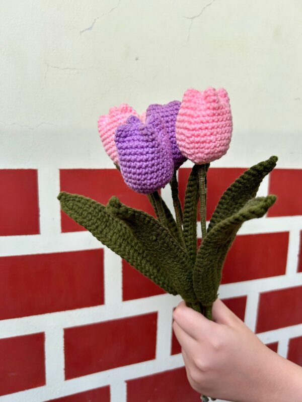 💗Everlasting Crochet Tulips 💐✨ - Handmade Flower Gift 750Rs EACH