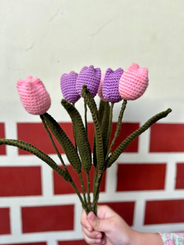 💗Everlasting Crochet Tulips 💐✨ - Handmade Flower Gift 750Rs EACH