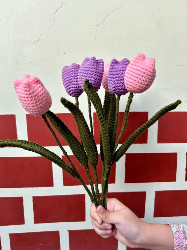 💗Everlasting Crochet Tulips 💐✨ - Handmade Flower Gift 750Rs EACH