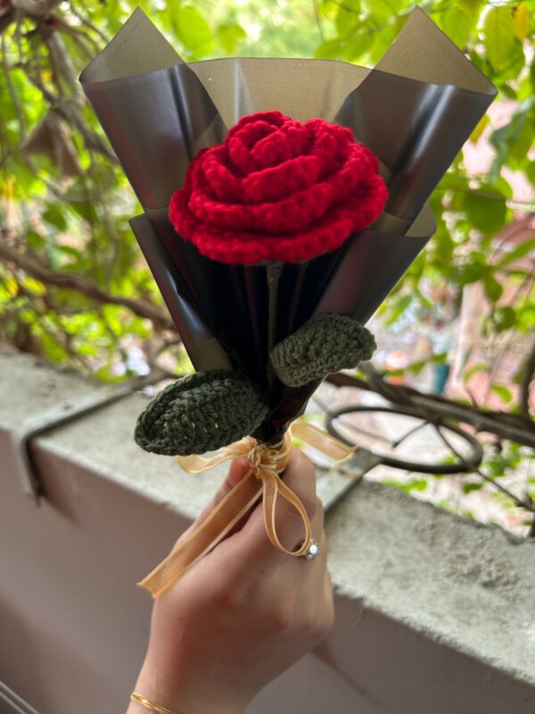 💜❤️Artisan Crochet Flower - Red/Purple  Edition 🧵