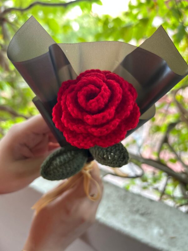 💜❤️Artisan Crochet Flower - Red/Purple  Edition 🧵