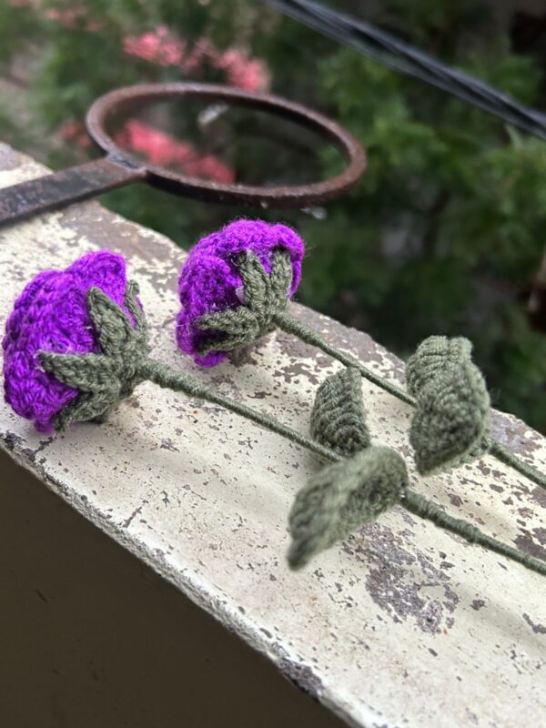 💜❤️Artisan Crochet Flower - Red/Purple  Edition 🧵