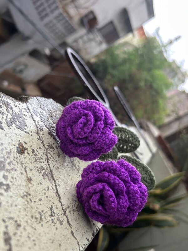 💜❤️Artisan Crochet Flower - Red/Purple  Edition 🧵