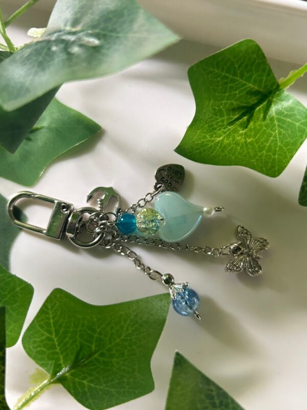 🌊 Ocean Breeze & Butterfly Dreams Handmade Keychain 🦋🌊