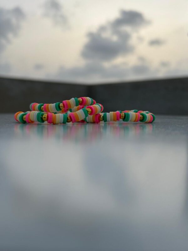 ✨💖"Confetti Pop" Handmade Polymer Clay Bracelets