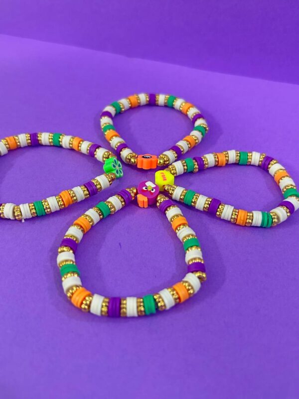 🎀 "ColorBurst" Handmade Bead Bracelets